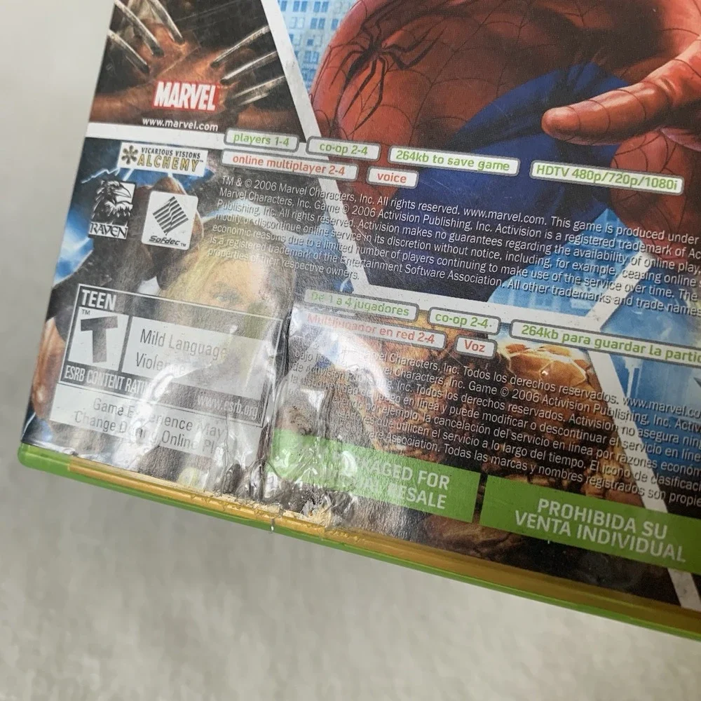 Marvel Ultimate Alliance Xbox 360 CIB & Forza Motorsport 2 Complete w/ Manual